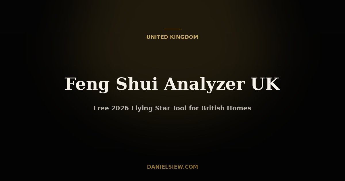 Feng Shui Analyzer UK — Free 2026 Flying Star Tool for British Homes