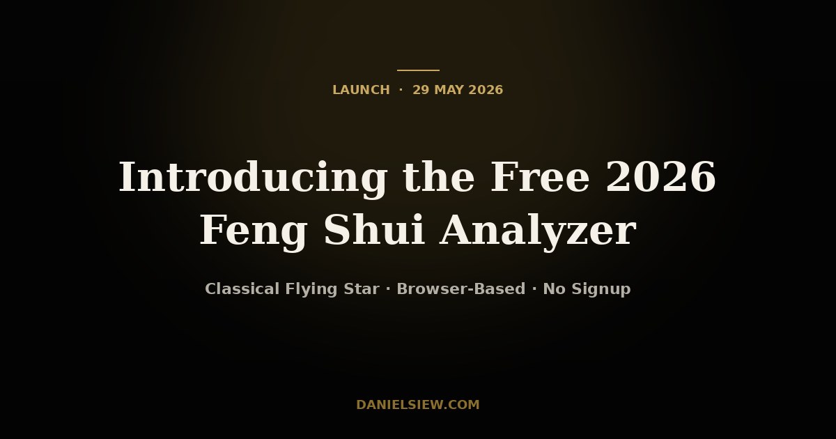 Introducing the Free 2026 Feng Shui Analyzer — Classical Flying Star