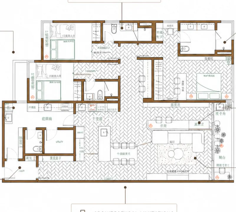 A home floor plan of the kind reviewed in a Property Planning Review